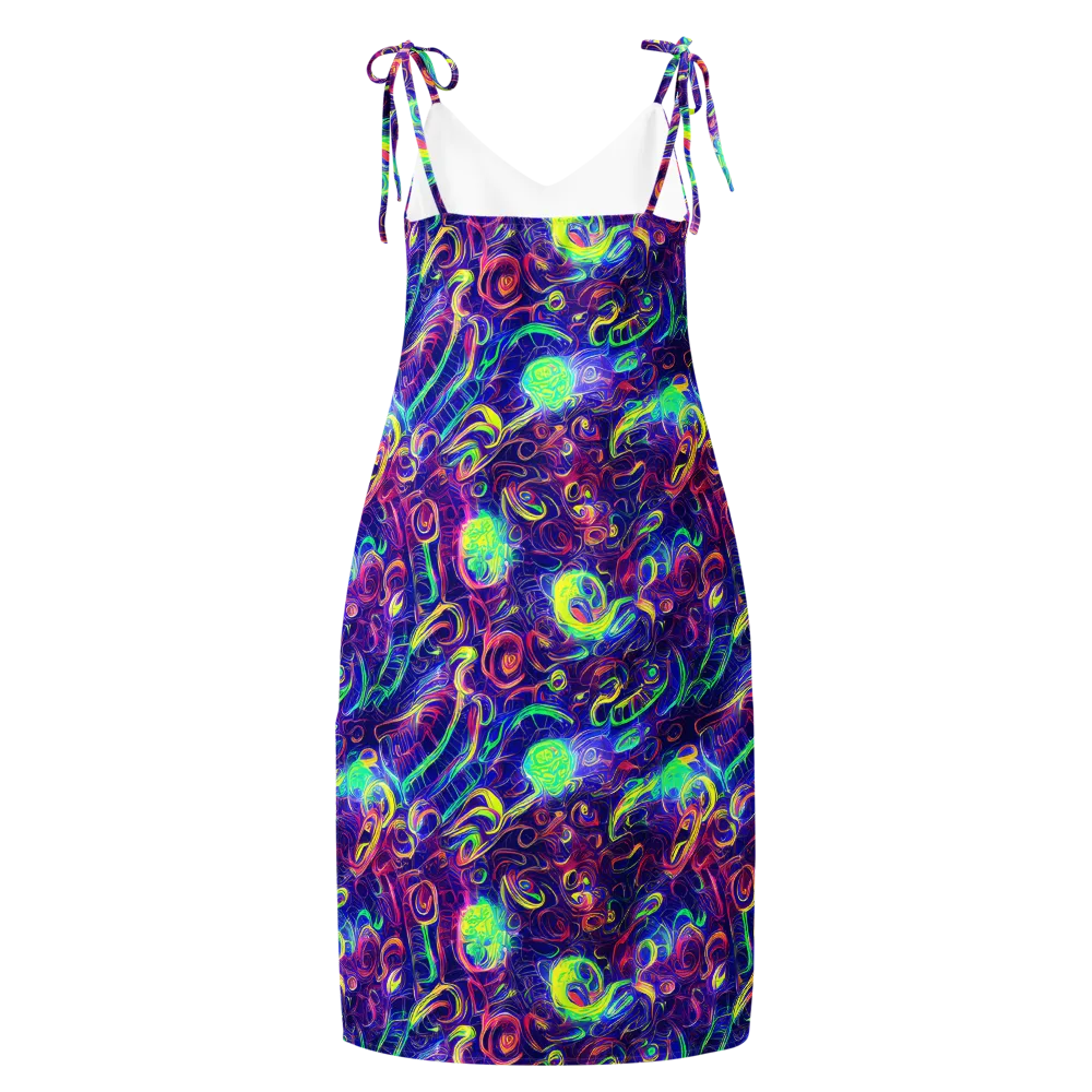 Limefire Ribbons on Slip Dress — Back