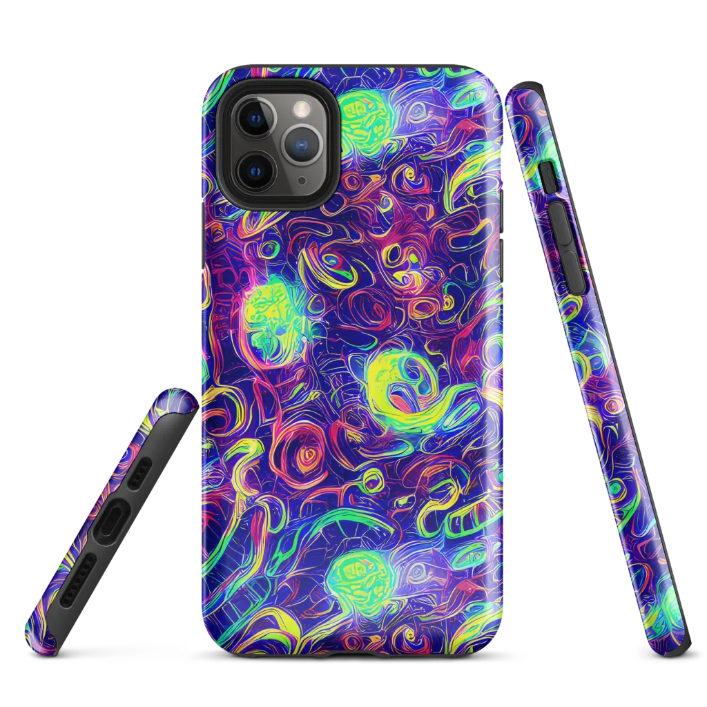 Limefire Ribbons on Tough Case for iPhone® — Front