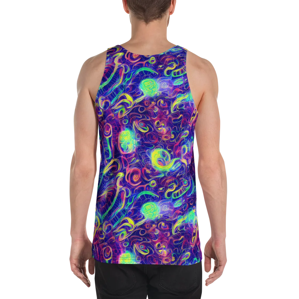 Limefire Ribbons on Men's Tank Top — Back