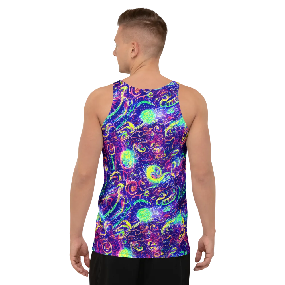 Limefire Ribbons on Men's Tank Top — Back
