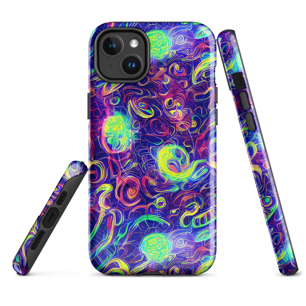 Limefire Ribbons on MagSafe Tough Case for iPhone® — Front
