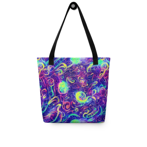 Limefire Ribbons on a Tote Bag