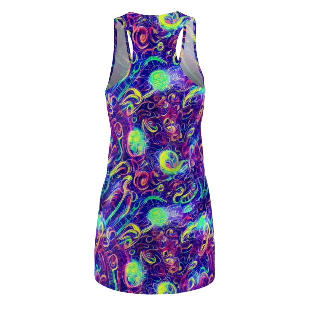 Limefire Ribbons on Racerback Dress — Back