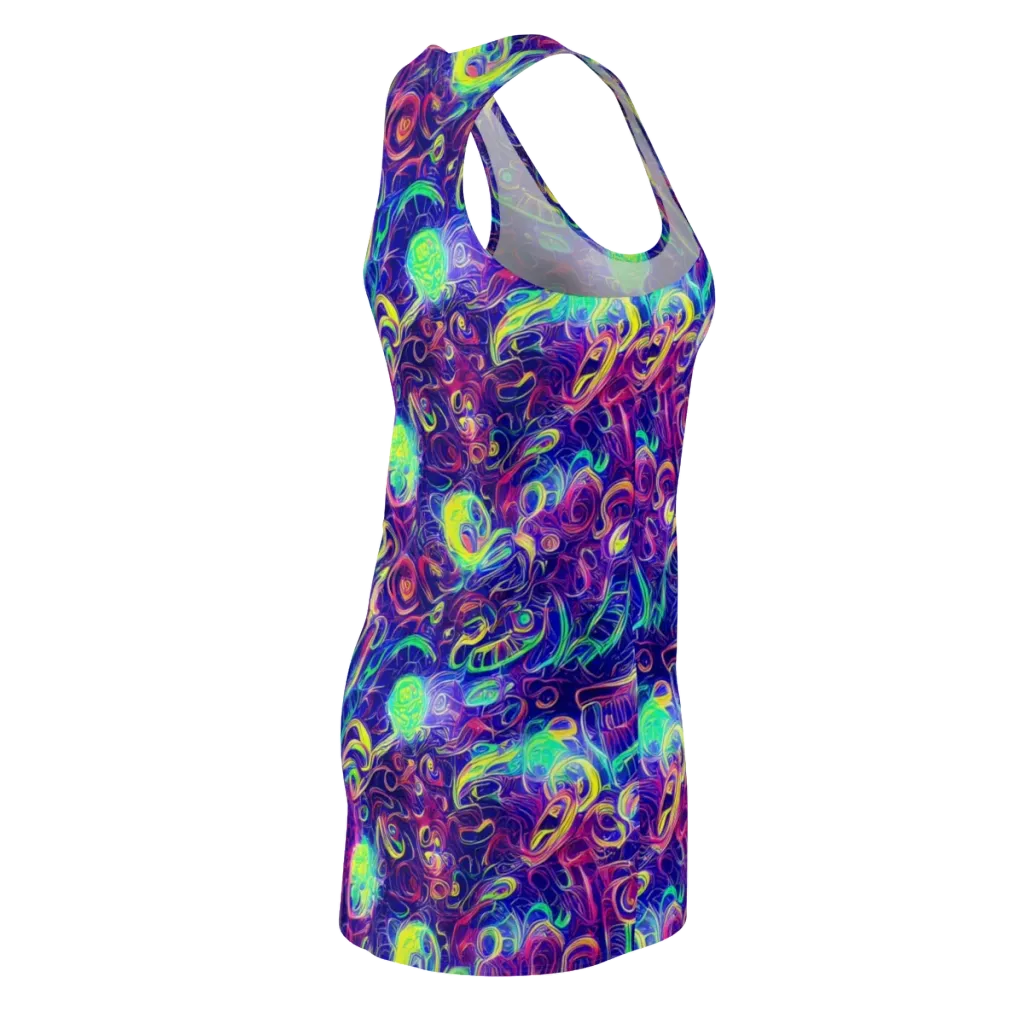 Limefire Ribbons on Racerback Dress — Back Side