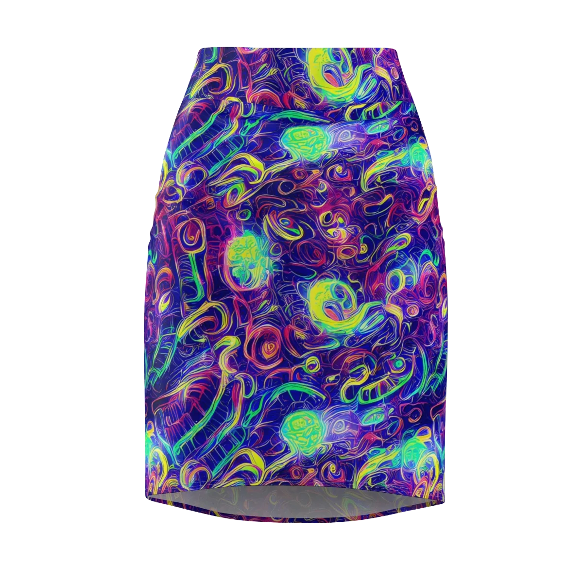 Limefire Ribbons on Pencil Skirt — Front