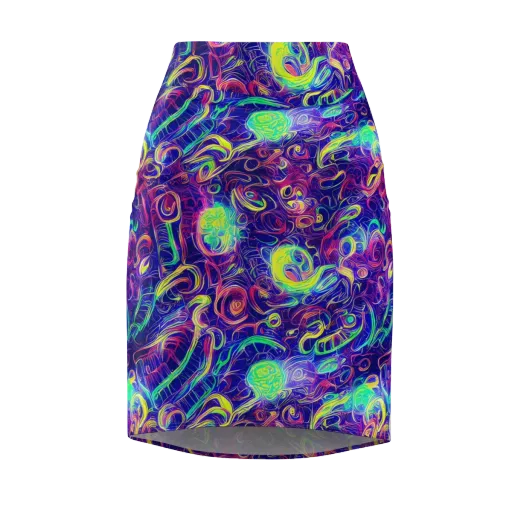 Limefire Ribbons on a Pencil Skirt