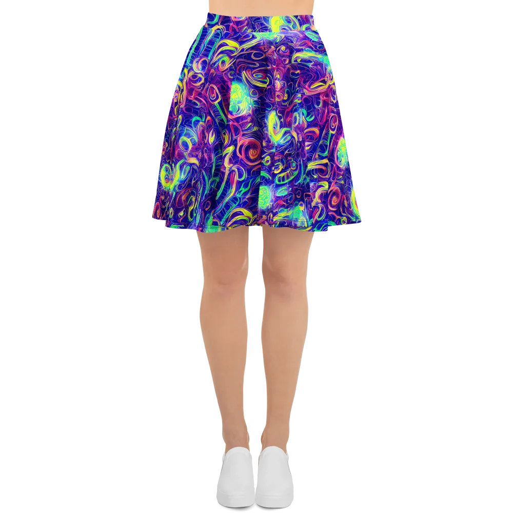 Limefire Ribbons on Skater Skirt — Front