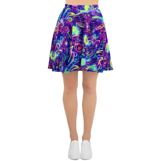 Limefire Ribbons on a Skater Skirt