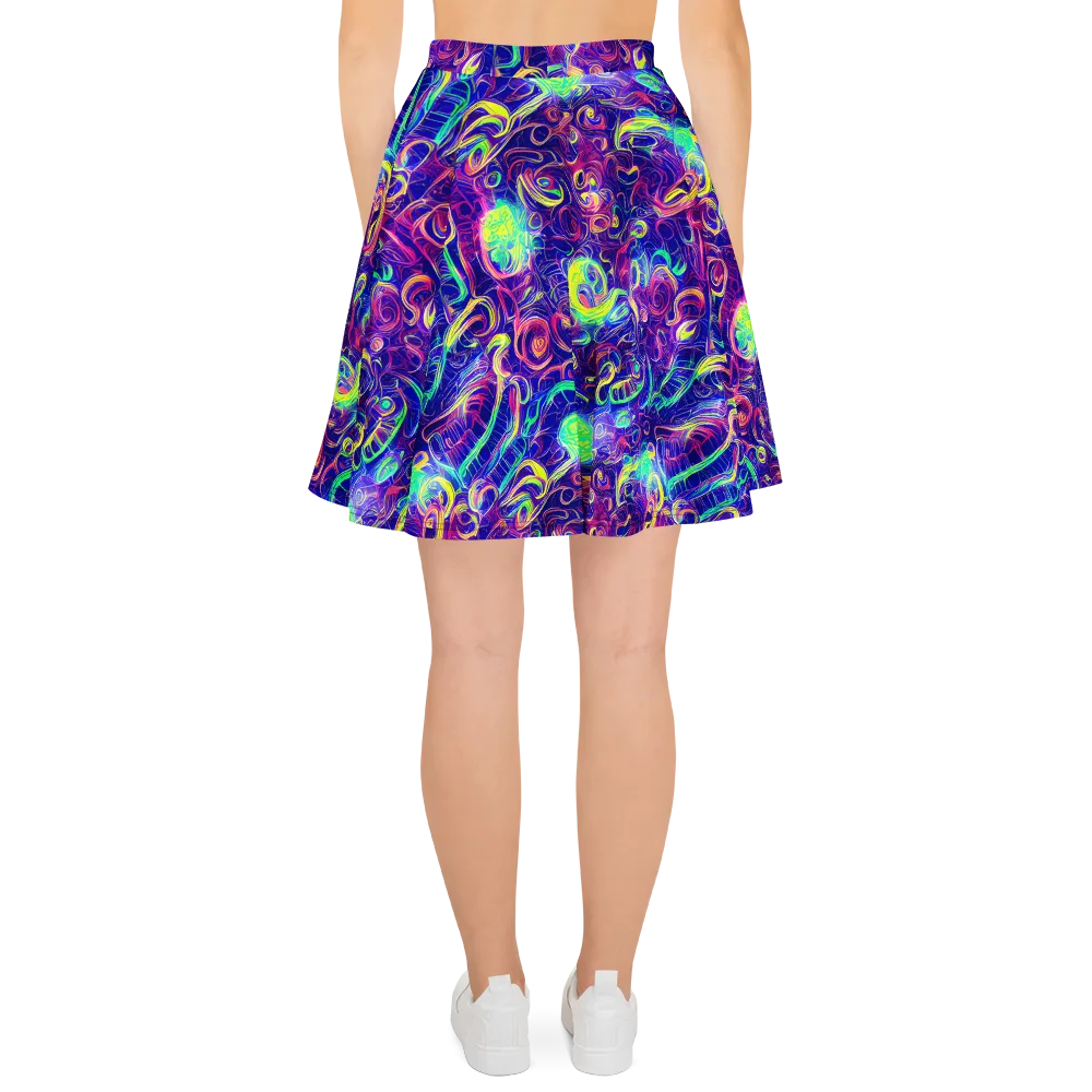 Limefire Ribbons on Skater Skirt — Back