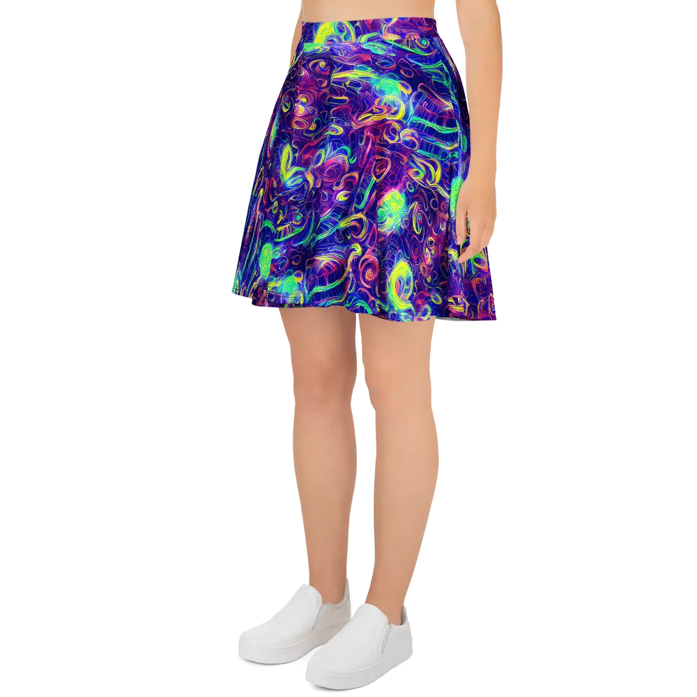 Limefire Ribbons on Skater Skirt — Left