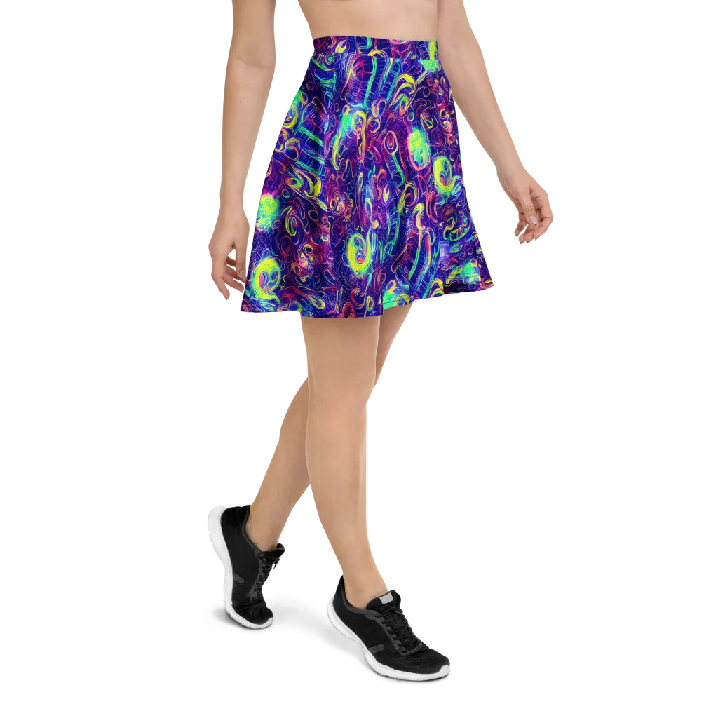 Limefire Ribbons on Skater Skirt — Right