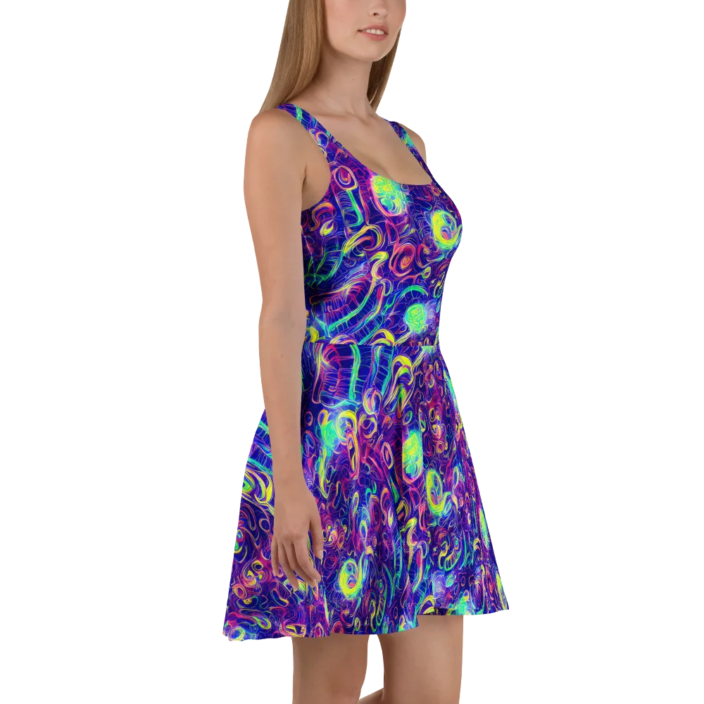 Limefire Ribbons on Skater Dress — Right