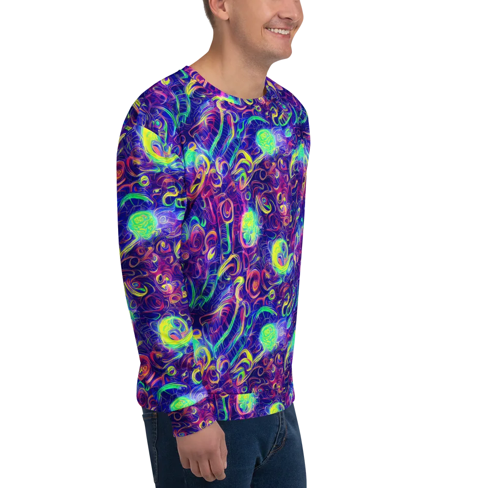 Limefire Ribbons on Sweatshirt — Right Front