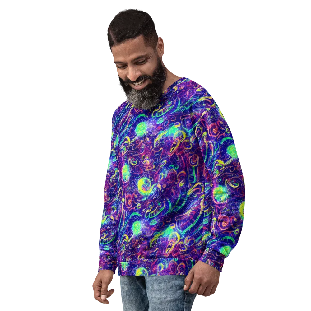 Limefire Ribbons on Sweatshirt — Left Front