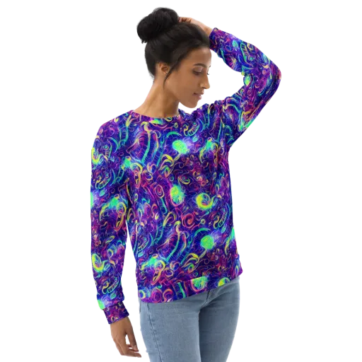 Limefire Ribbons on a Sweatshirt
