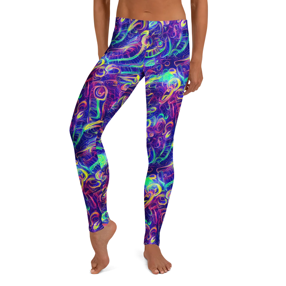 Limefire Ribbons on Leggings — Front