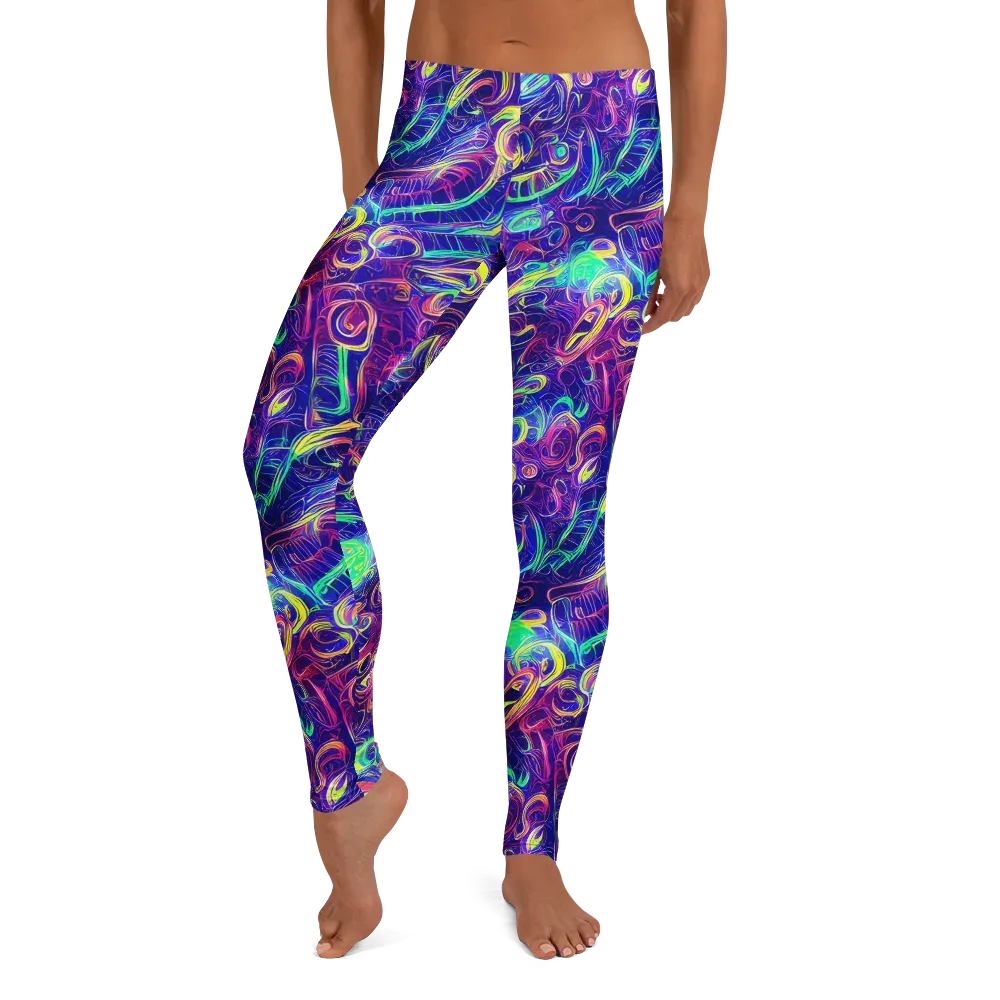 Limefire Ribbons on Leggings — Front