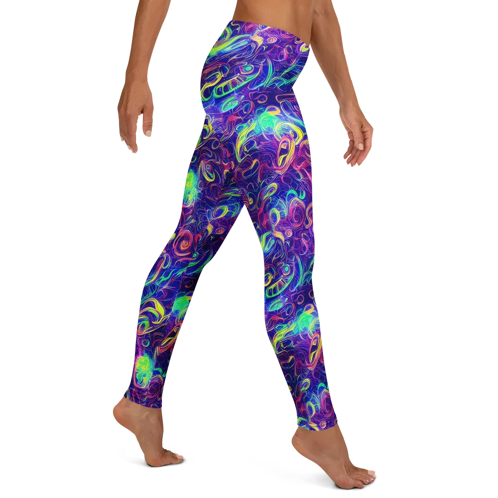 Limefire Ribbons on Leggings — Right