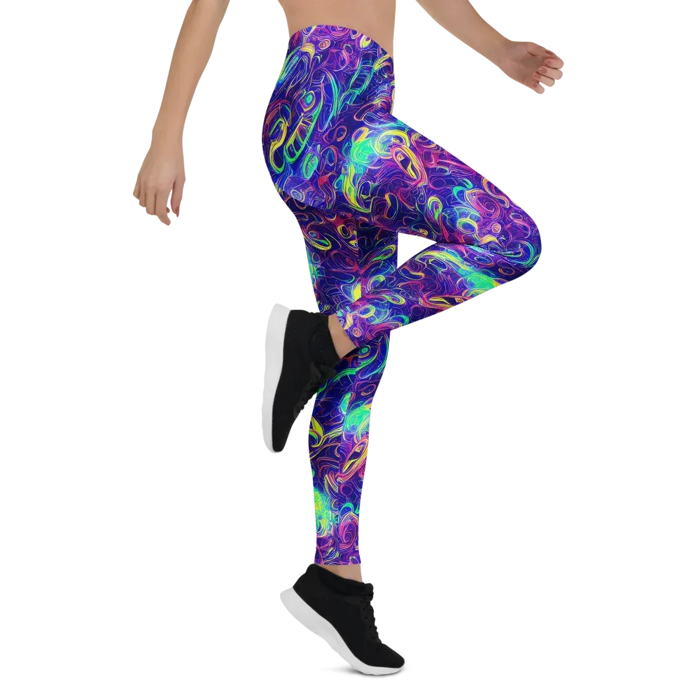 Limefire Ribbons on Leggings — Right