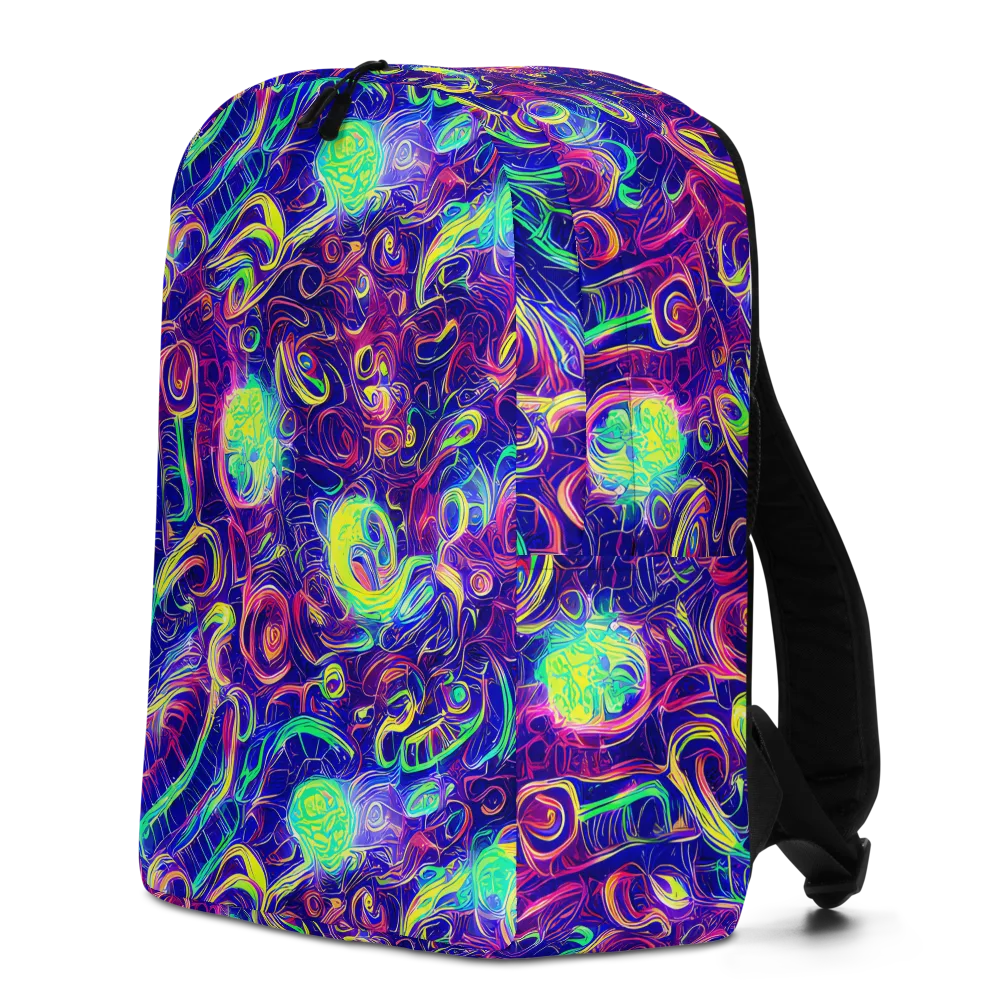 Limefire Ribbons on Minimalist Backpack — Left
