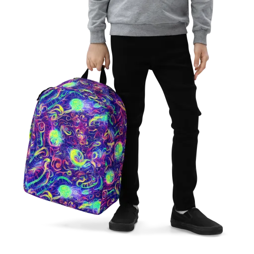 Limefire Ribbons on a Minimalist Backpack