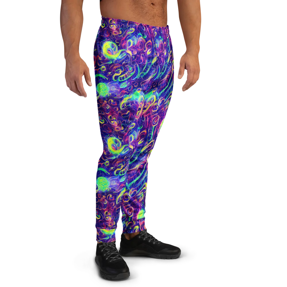 Limefire Ribbons on Men's Joggers — Right