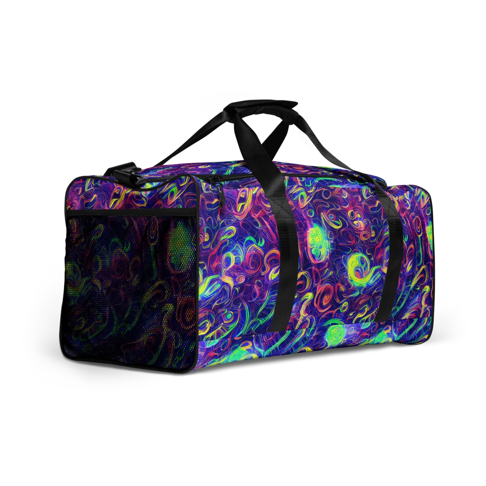 Limefire Ribbons on Duffle Bag — Right Front