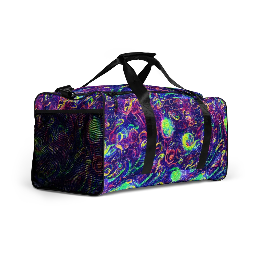 Limefire Ribbons on Duffle Bag — Right Front