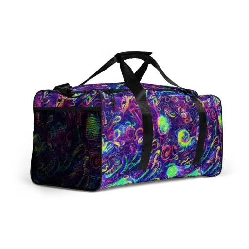 Limefire Ribbons on a Duffle Bag
