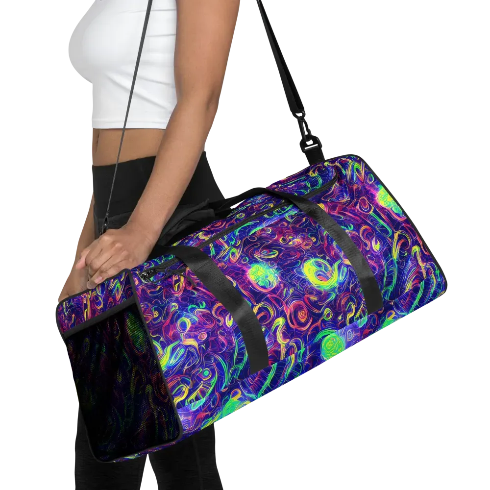 Limefire Ribbons on Duffle Bag — Front