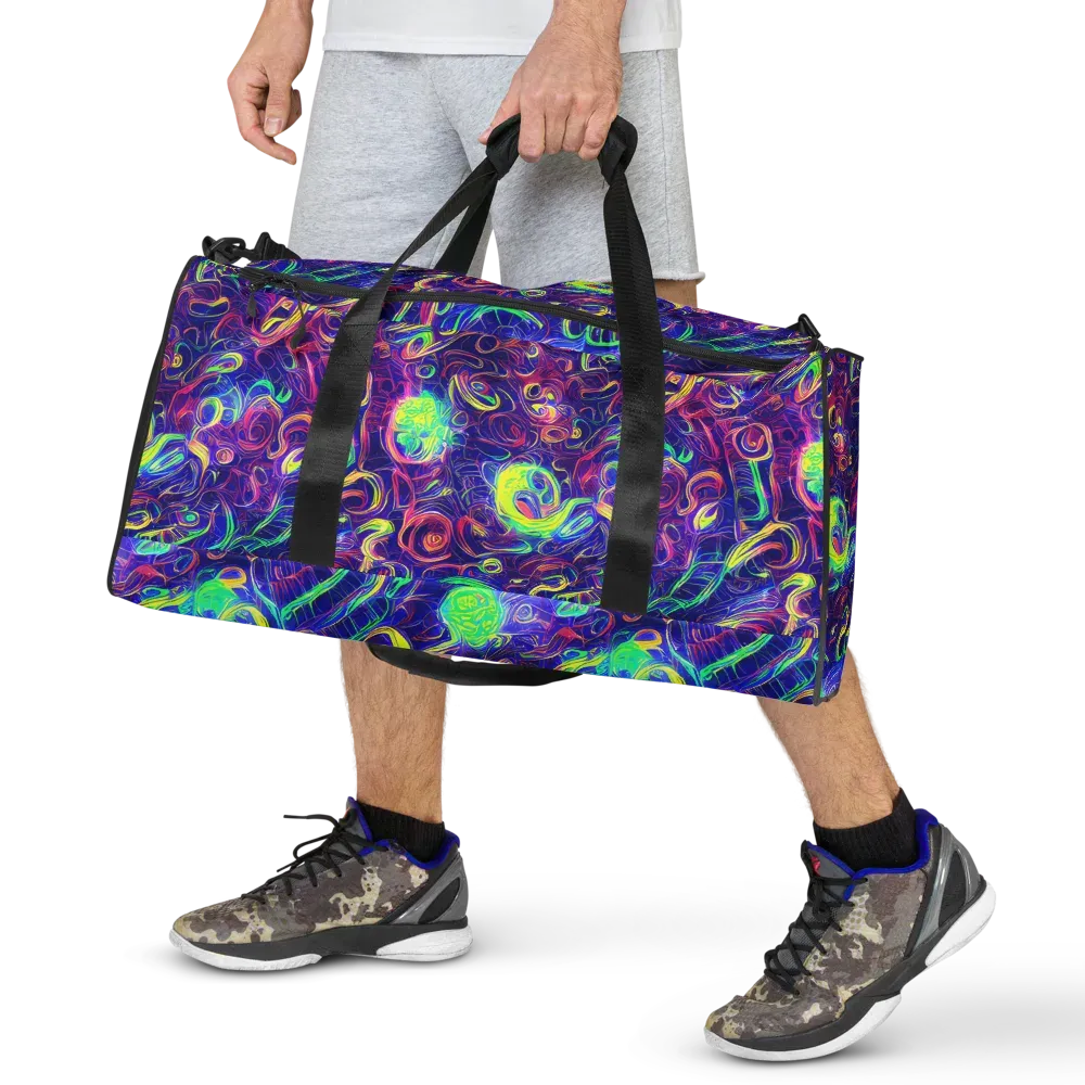Limefire Ribbons on Duffle Bag — Front