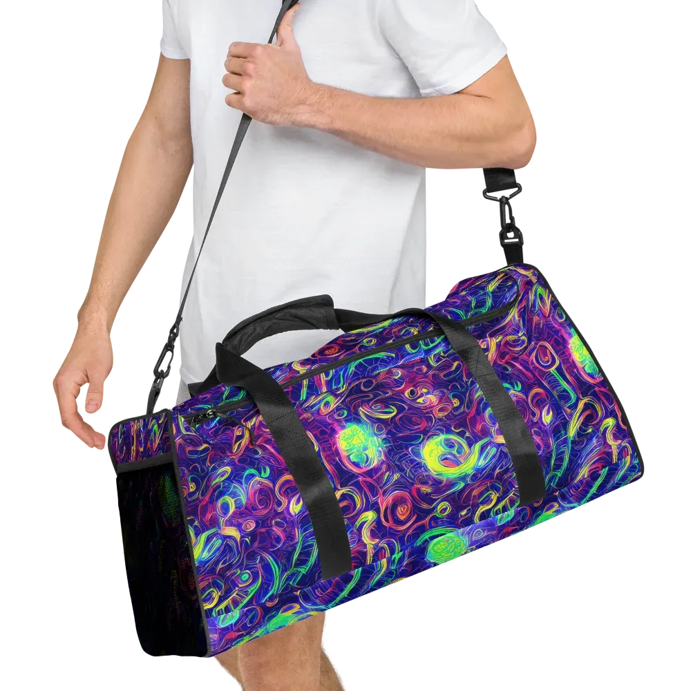 Limefire Ribbons on Duffle Bag — Right Front