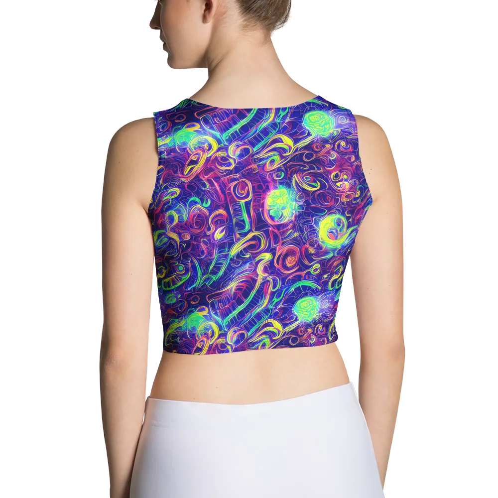 Limefire Ribbons on Crop Top — Back