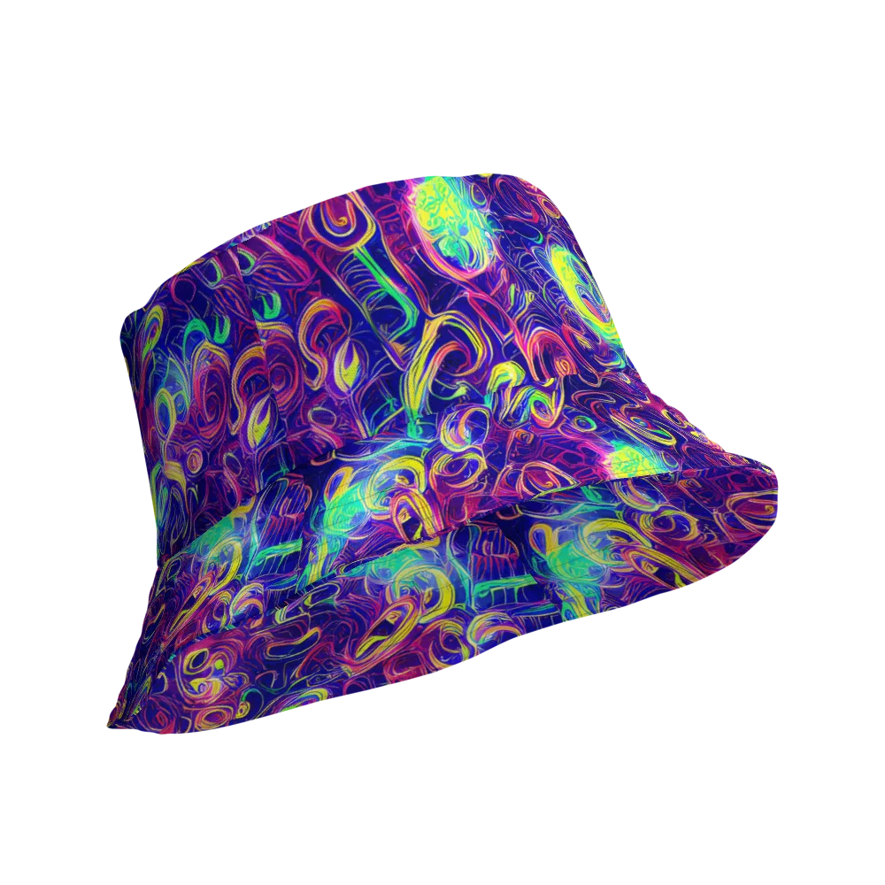 Limefire Ribbons on Reversible Bucket Hat — Product details Outside