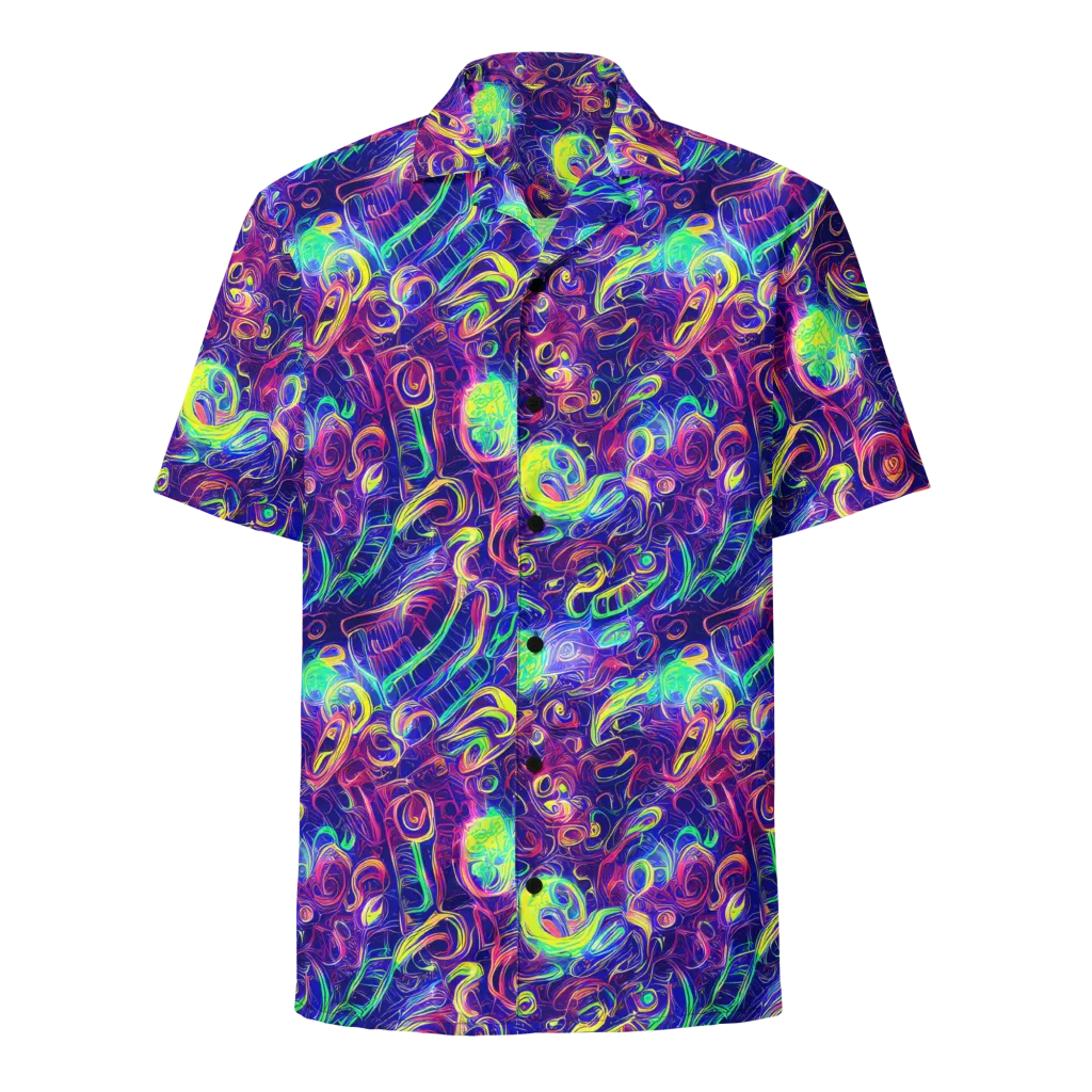 Limefire Ribbons on Button Shirt — Front