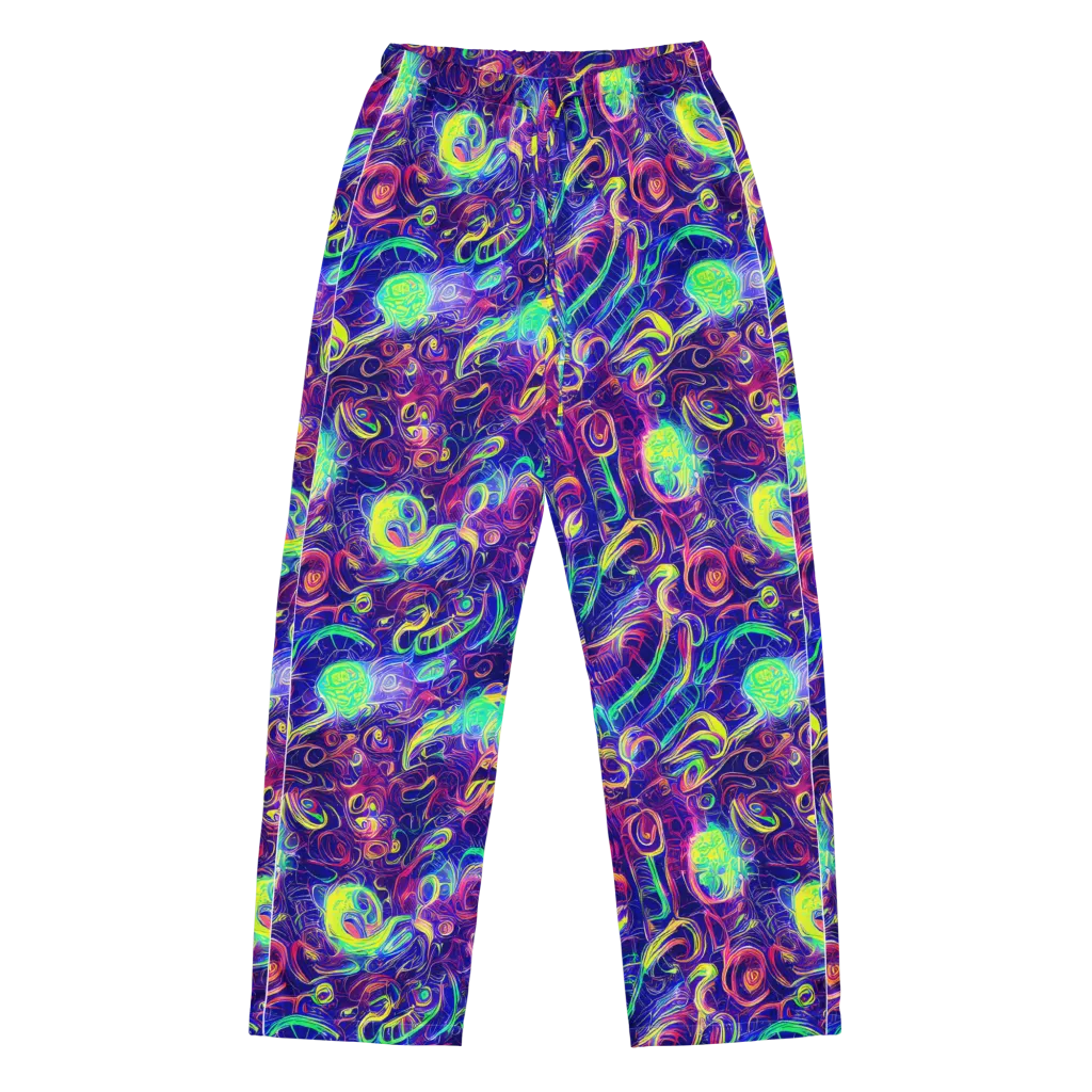 Limefire Ribbons on Women's Pajama Pants — Front
