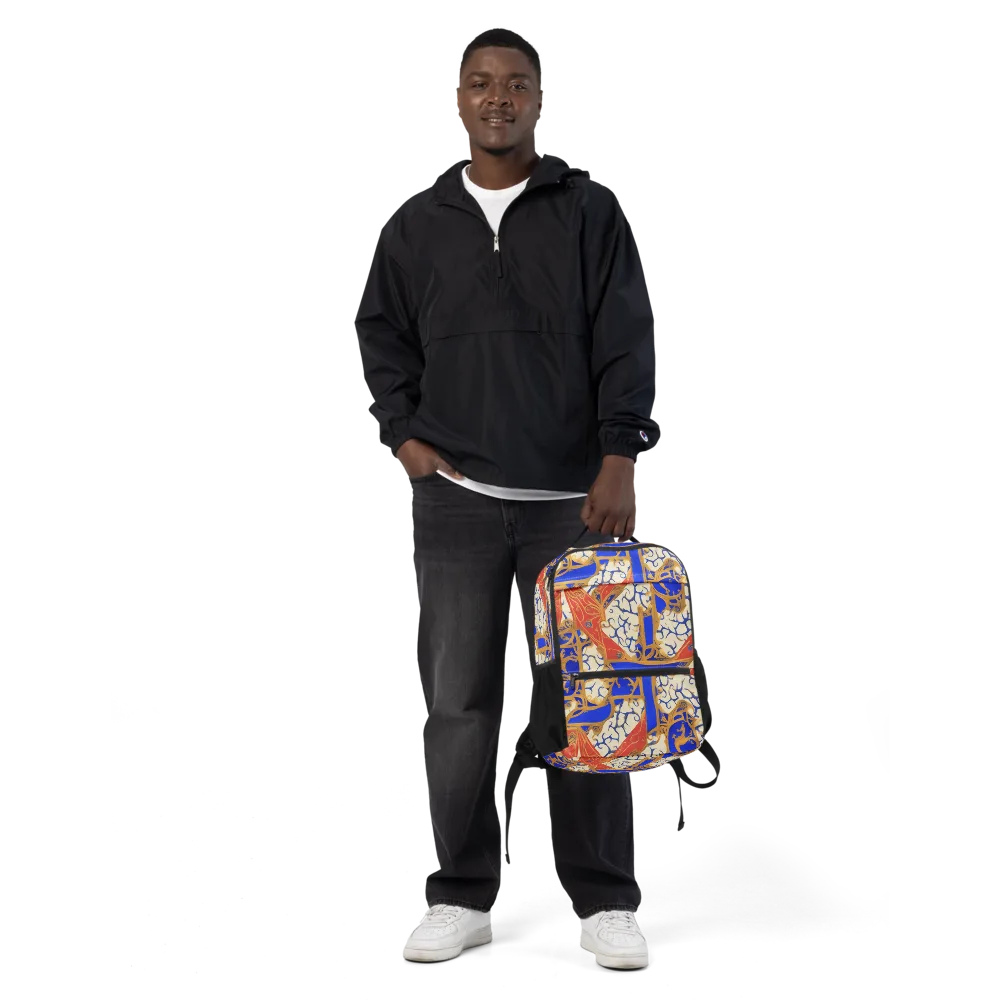 Cobalt Baroque on Utility Backpack — Front