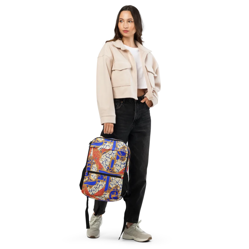 Cobalt Baroque on Utility Backpack — Front