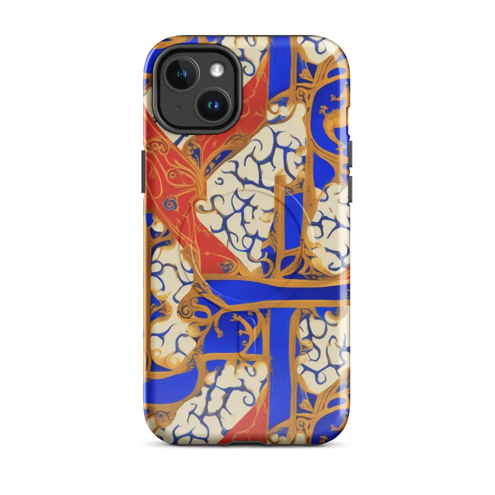 Cobalt Baroque on MagSafe Tough Case for iPhone® — Front