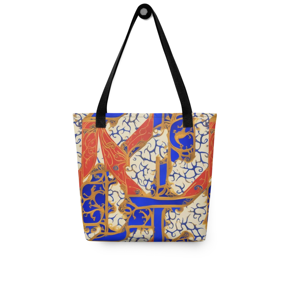 Cobalt Baroque on Tote Bag — Front