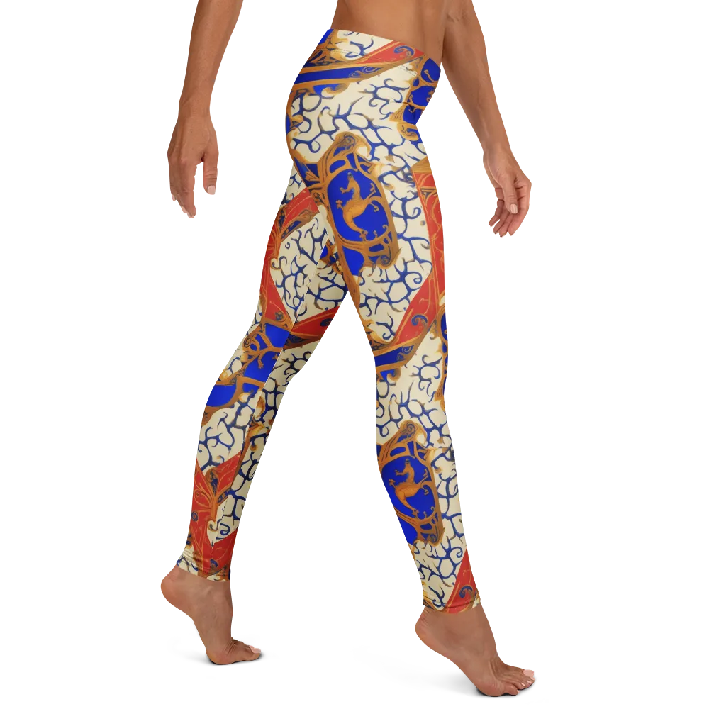 Cobalt Baroque on Leggings — Right