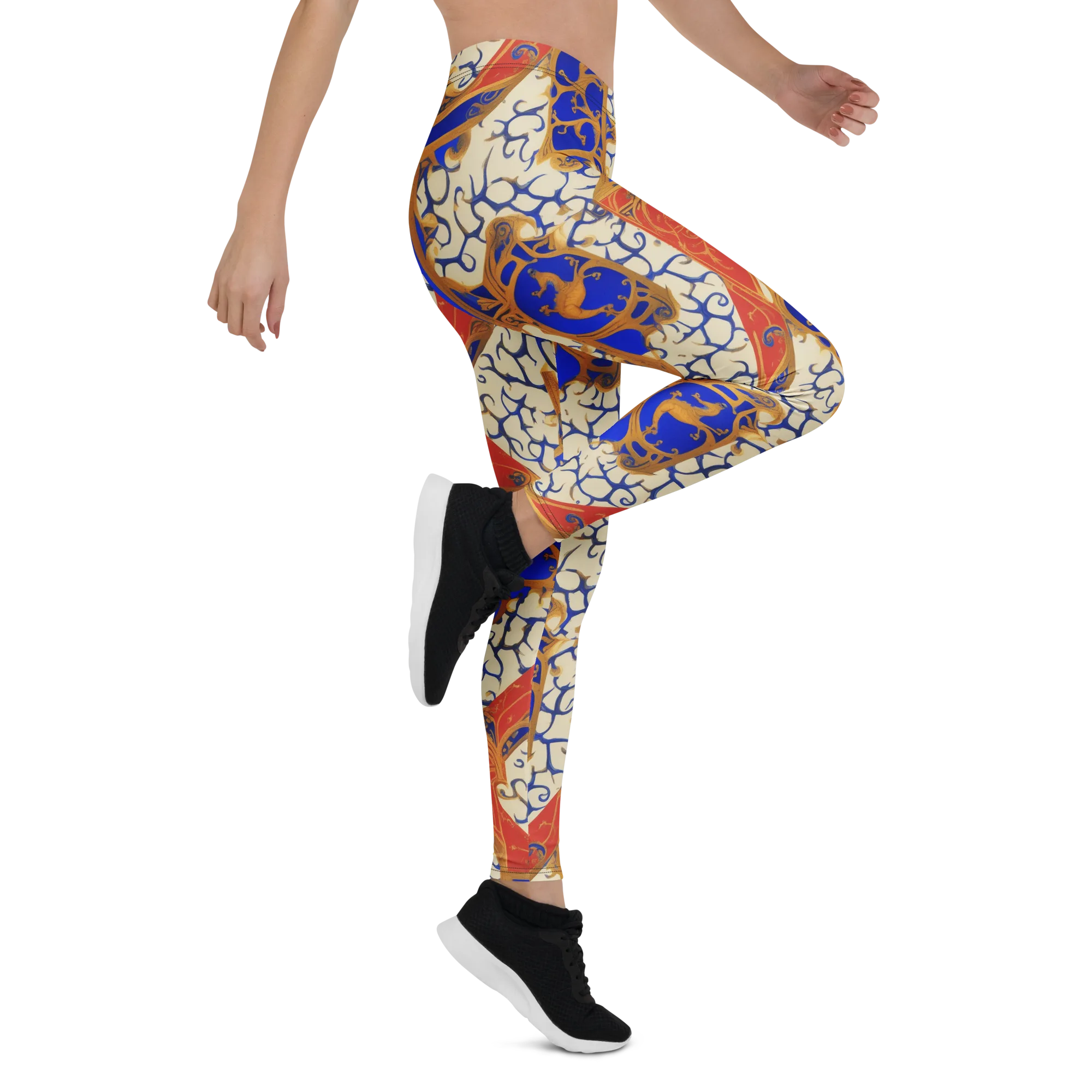Cobalt Baroque on Leggings — Right