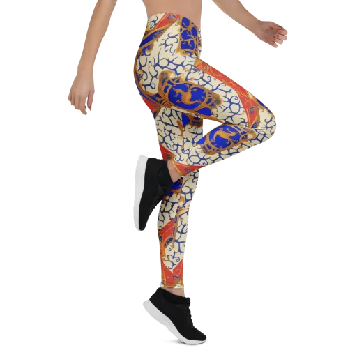 Cobalt Baroque on a Leggings
