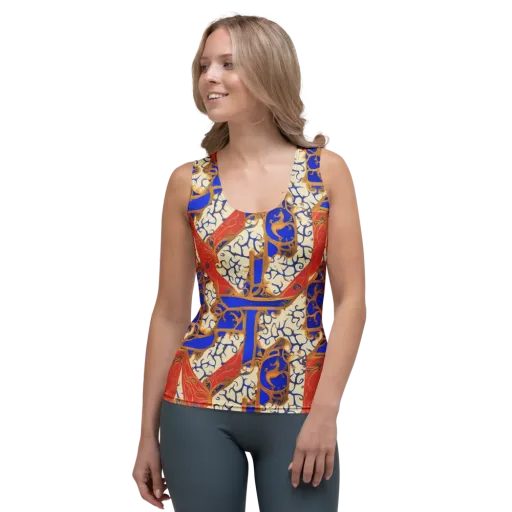 Cobalt Baroque on a Women's Tank Top
