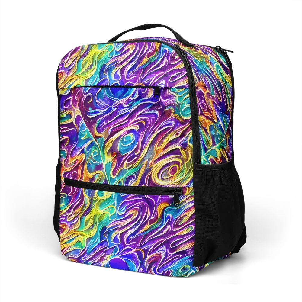 Chromatic Flame on Utility Backpack — Left Front