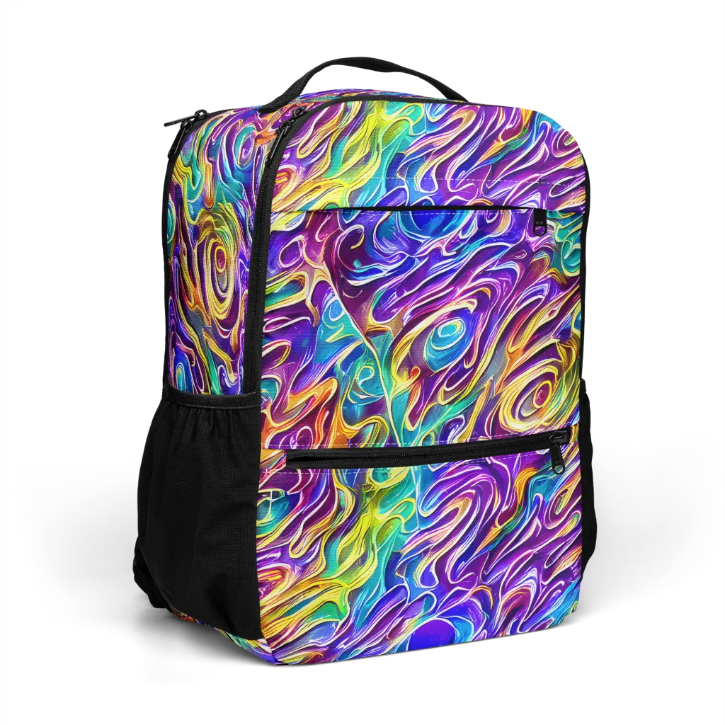 Chromatic Flame on Utility Backpack — Right Front
