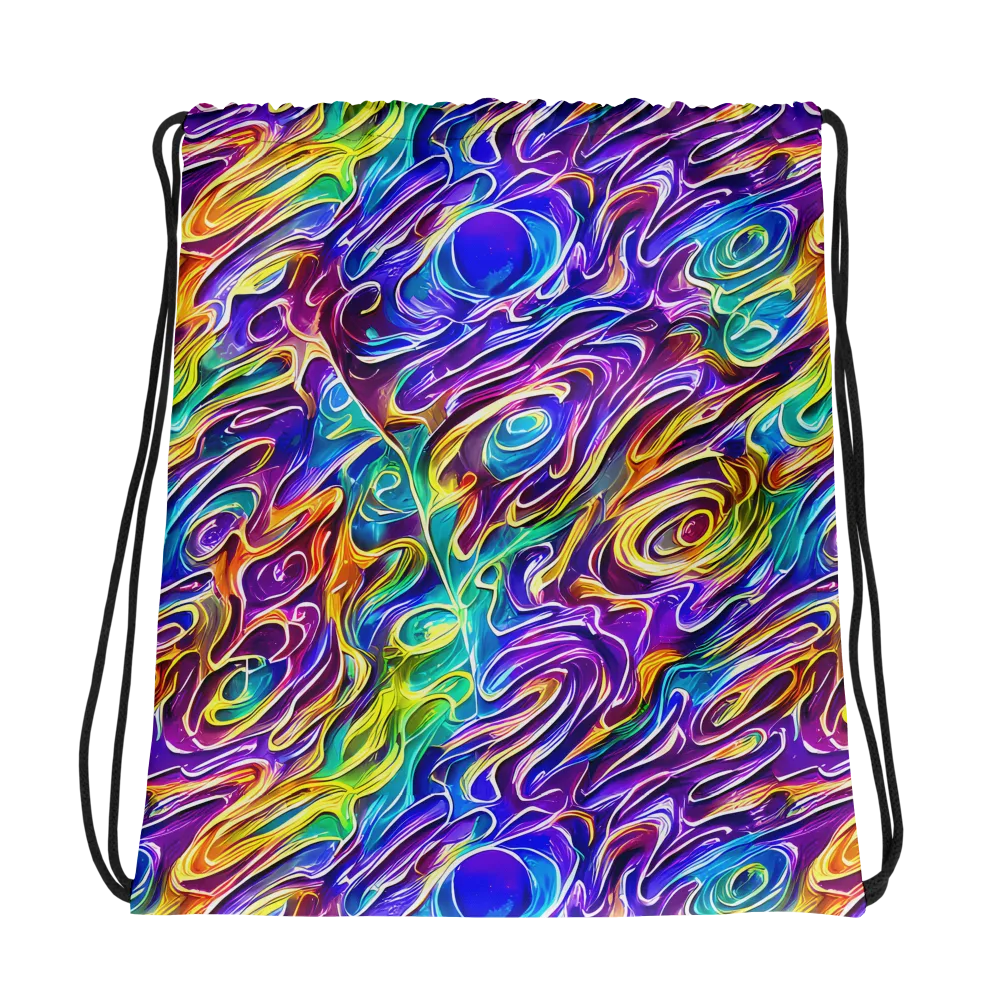 Chromatic Flame on Drawstring Bag — Photo