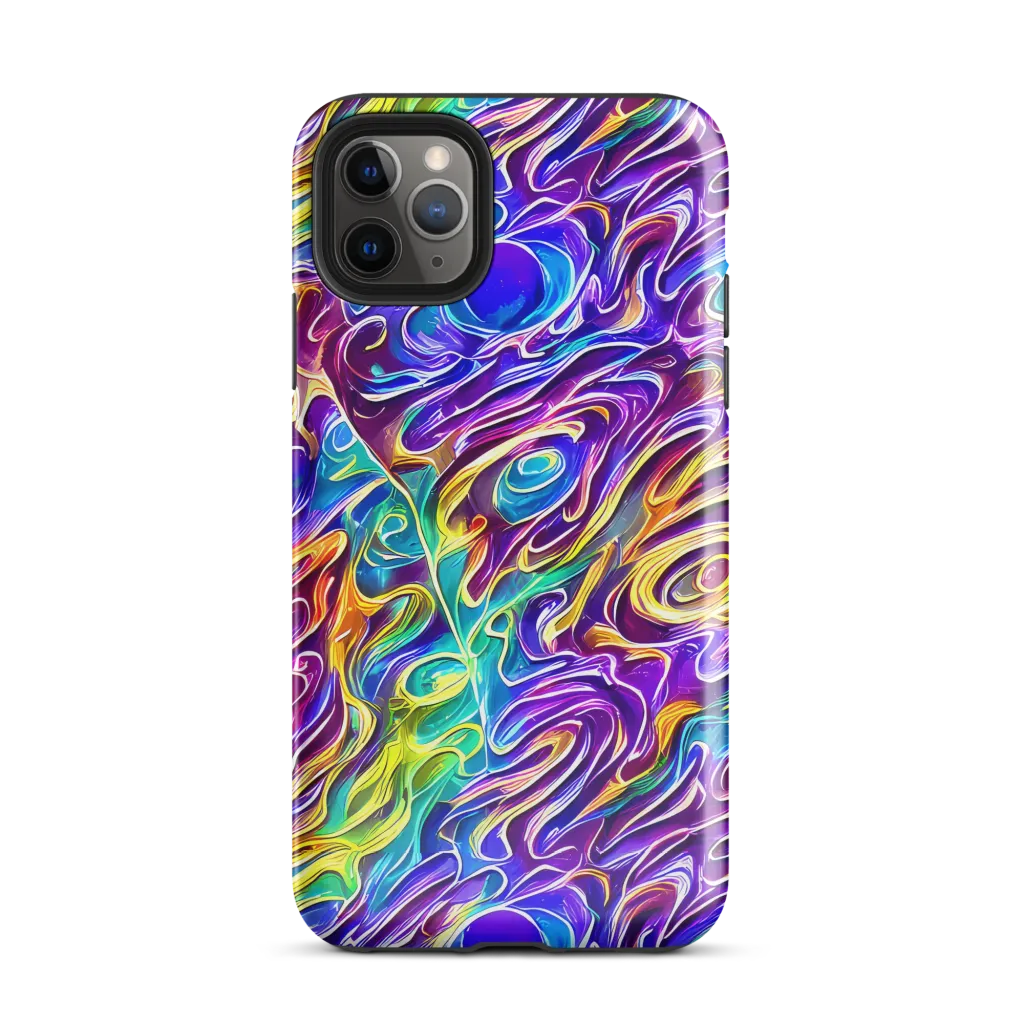 Chromatic Flame on Tough Case for iPhone® — Front