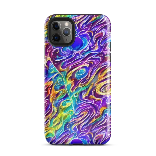 Chromatic Flame on a Tough Case for iPhone®