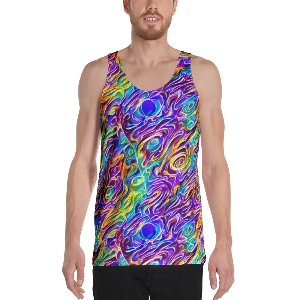 Chromatic Flame on Men's Tank Top — Front